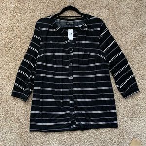 NWT Lane Bryant Striped Blouse